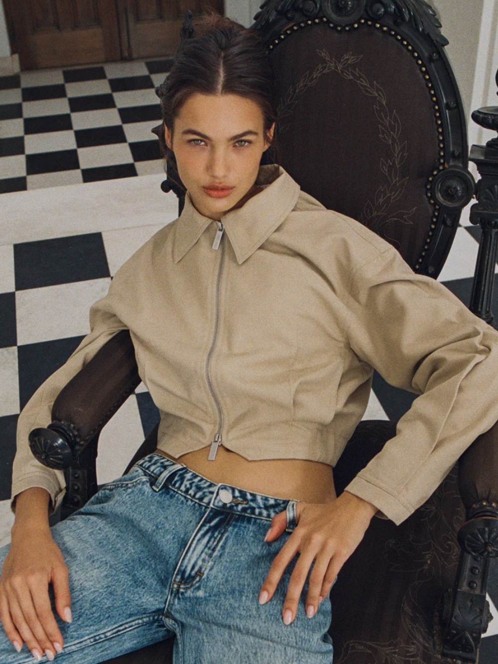 With Jean Fred Jacket in Beige